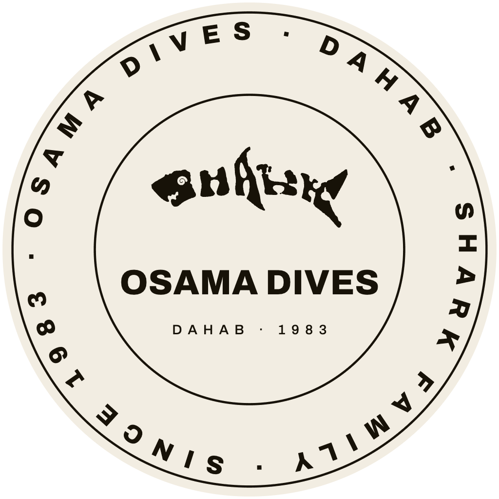 OsamaDives stamp: Shark family, Dahab, since 1983